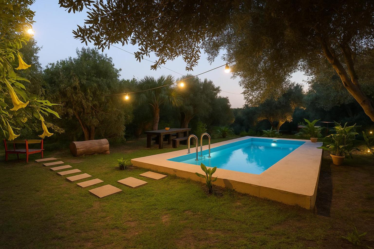 Ferienwohnung Sofiana'S Garden Retreat With Private Pool Dhrapaniás Exterior foto